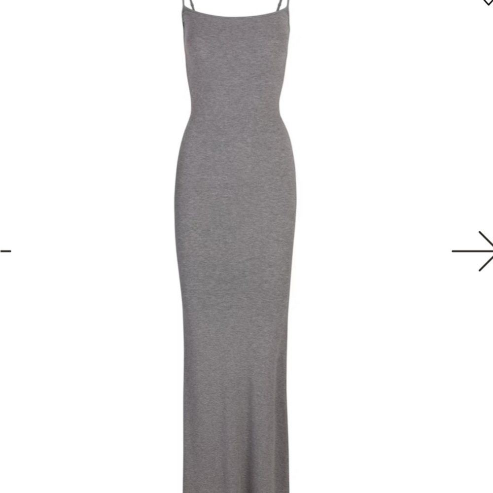 Skims  Gray Maxi Dress